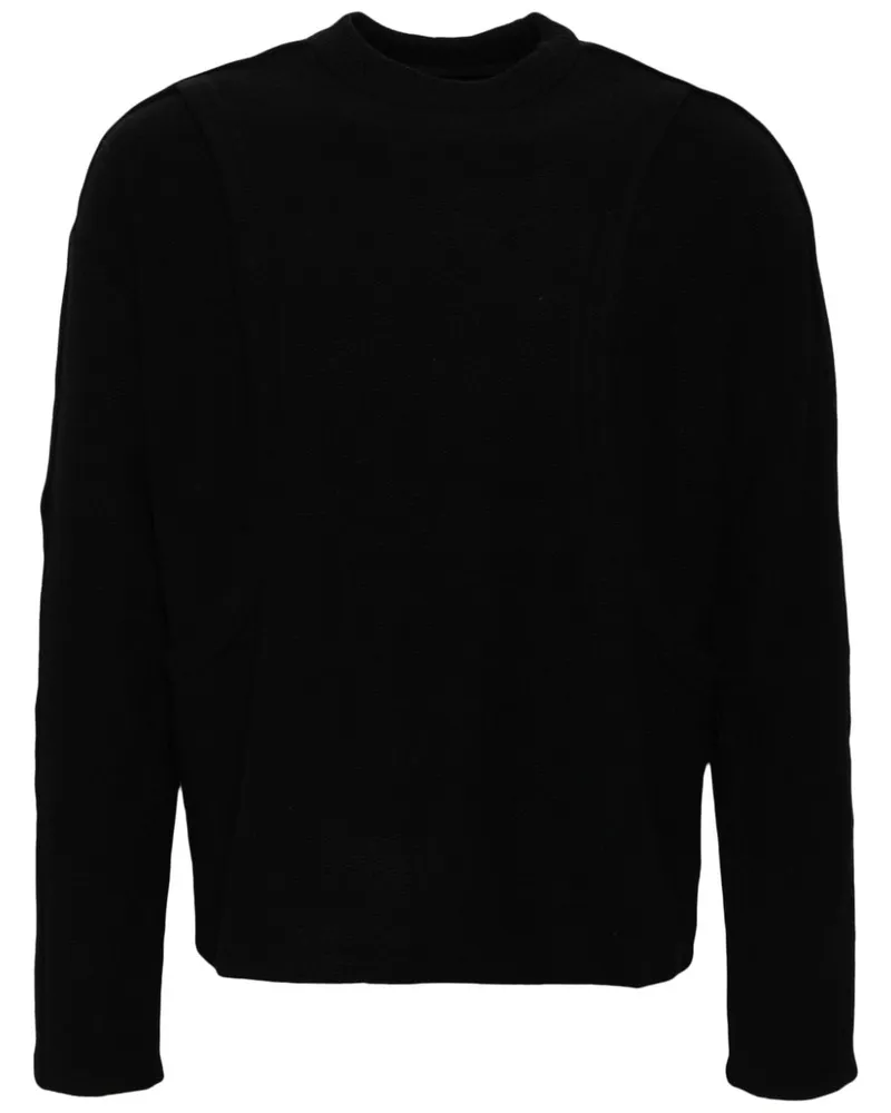Andersson Bell Amanes Sweatshirt mit rundem Ausschnitt Schwarz