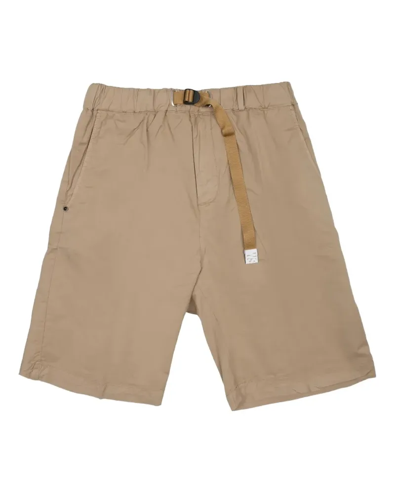 PLAN C belted elasticated-waist shorts - Nude Nude