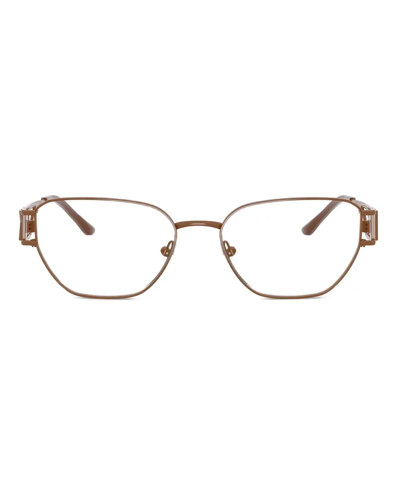 Michael Kors Brille mit Logo-Schild - Braun Braun