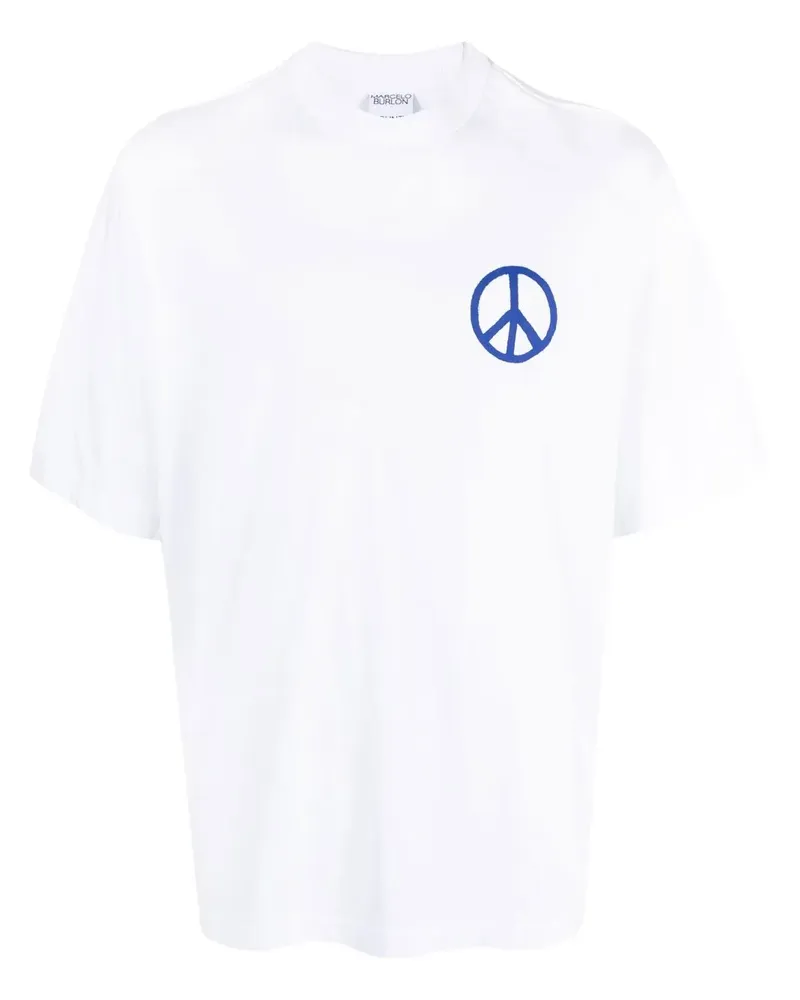 Marcelo Burlon | County of Milan County Peace T-Shirt - Weiß Weiß