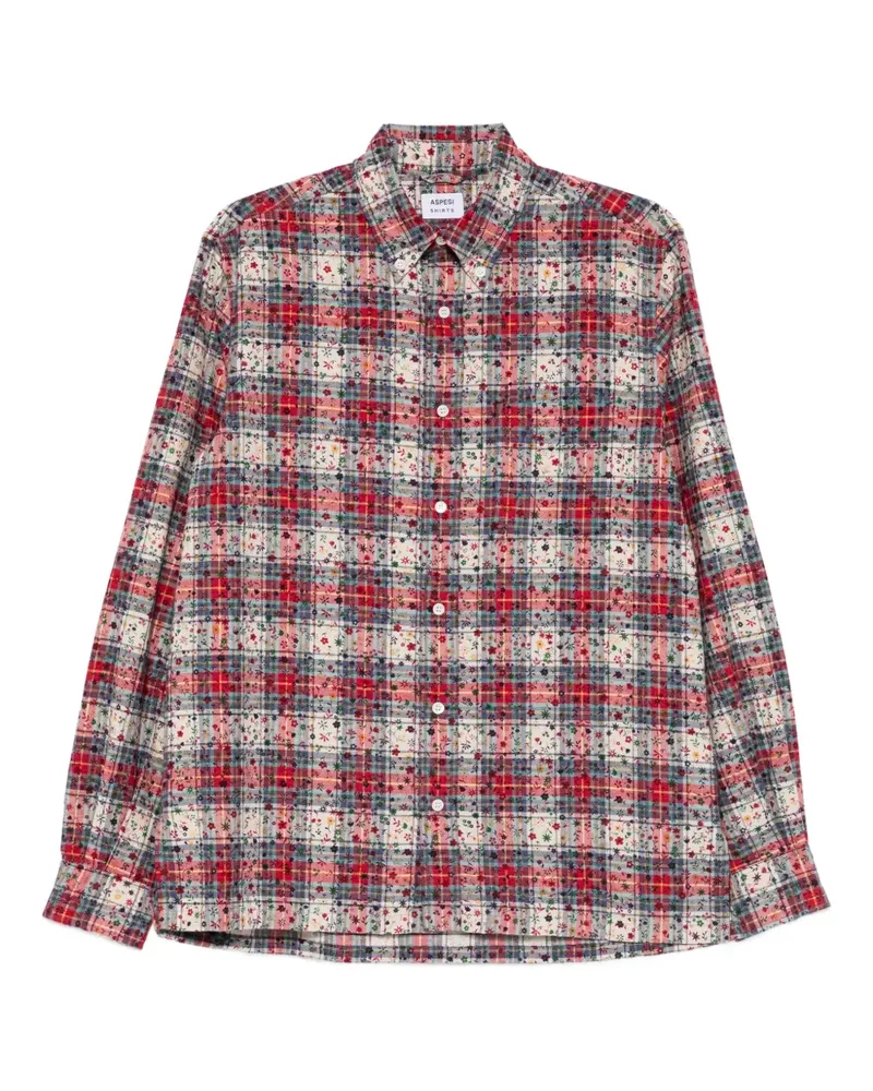 ASPESI Drops Flanellhemd - Rot Rot