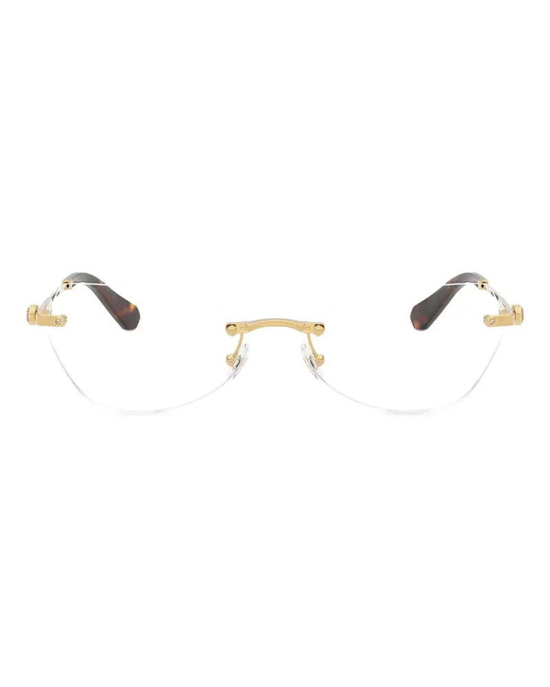Swarovski Rahmenlose Brille mit ovalem Gestell - Gold Gold