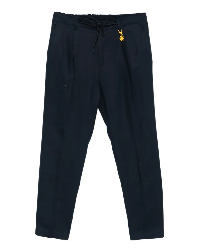 Manuel Ritz Hose mit Stretcheinsatz - Blau Blau