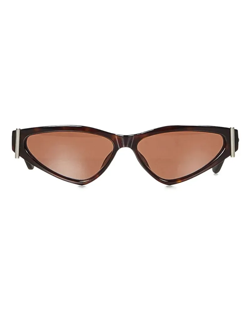 Alexander McQueen Cat-Eye-Sonnenbrille mit T-Steg - Braun Braun