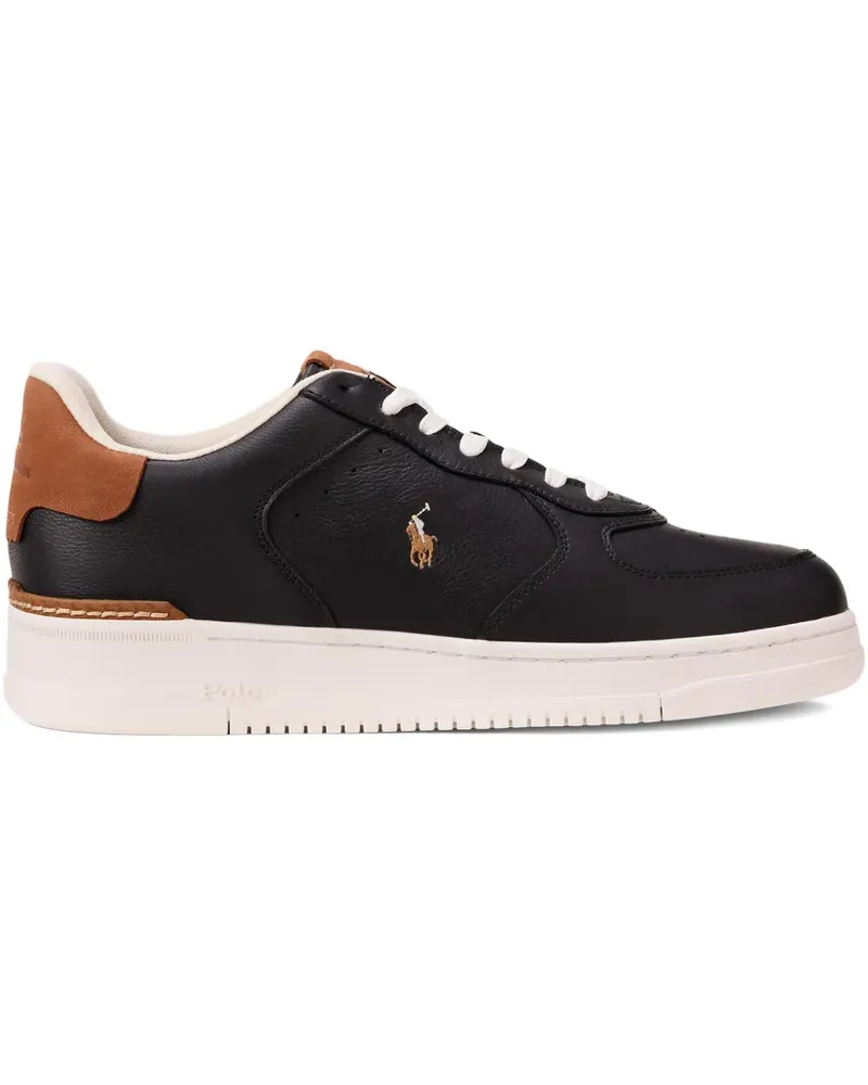 Ralph Lauren Sneakers mit Logo - Schwarz Schwarz