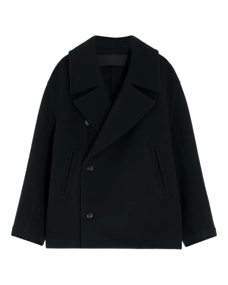 Christophe Lemaire Klassische Cabanjacke - Schwarz Schwarz