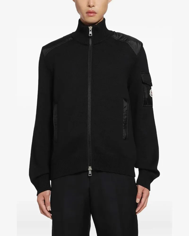 Moncler Cardigan mit Stehkragen - Schwarz Schwarz