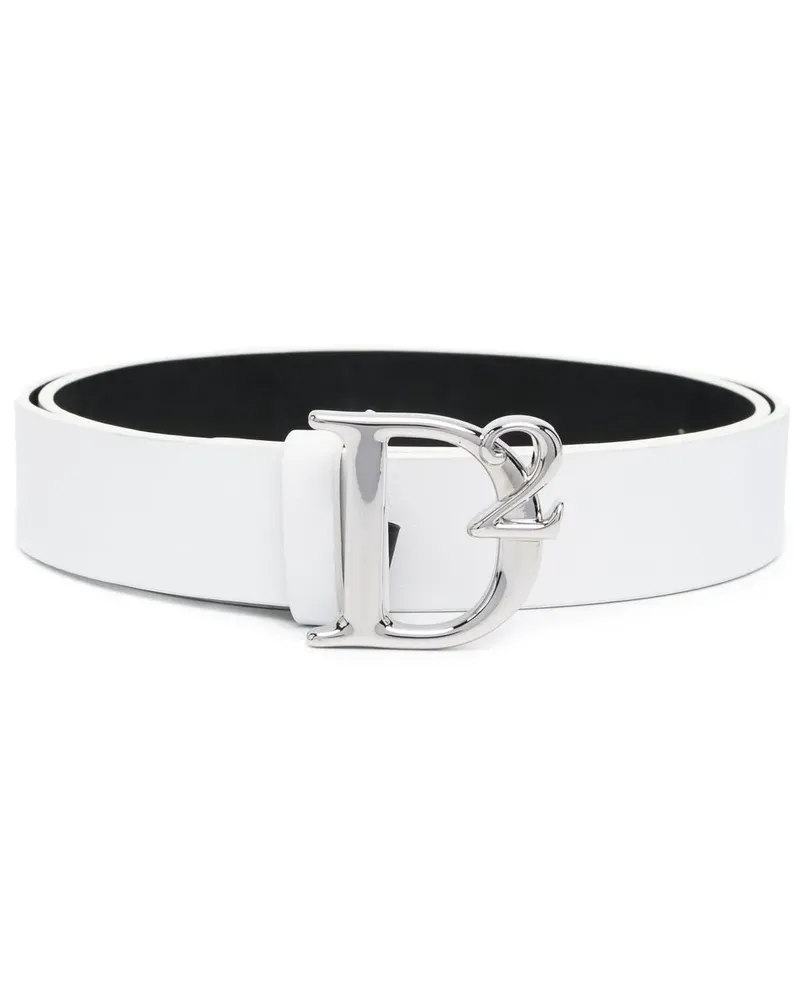 Dsquared2 Gürtel mit Logo - Weiß Weiß