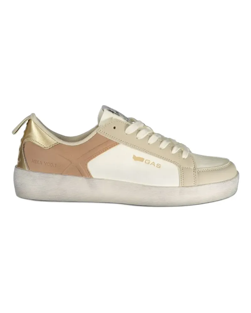 Gas Sneakers mit Kontrasteinsätzen - Nude Nude