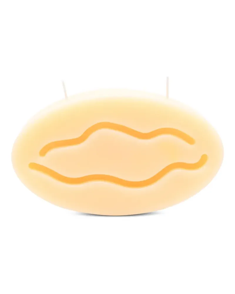 Carne Bollente Ovale Kerze - Gelb Gelb
