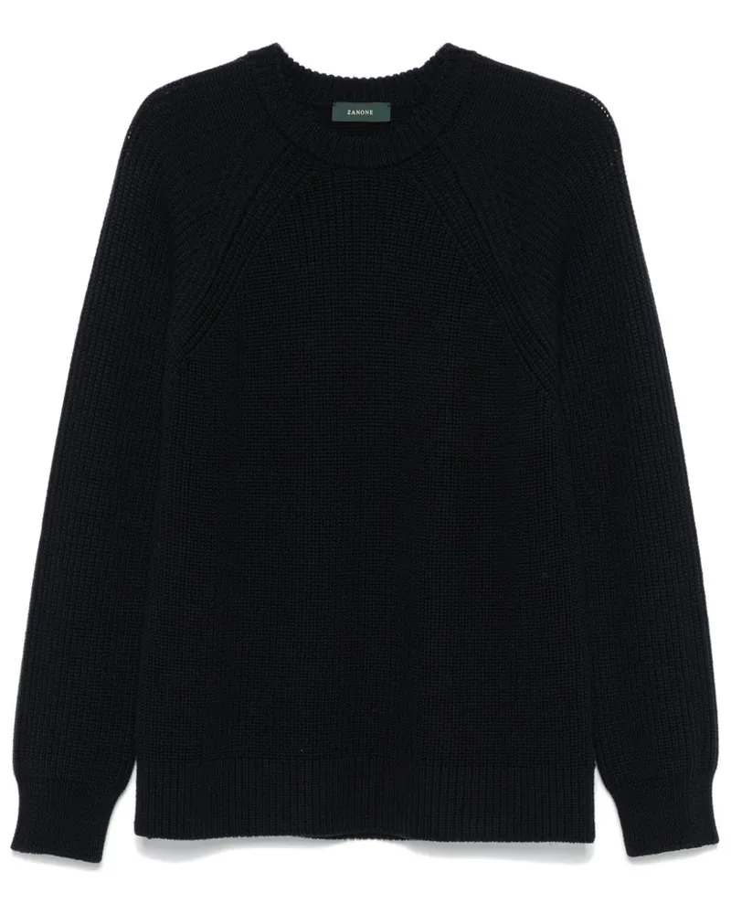 Zanone Klassischer Pullover - Blau Blau