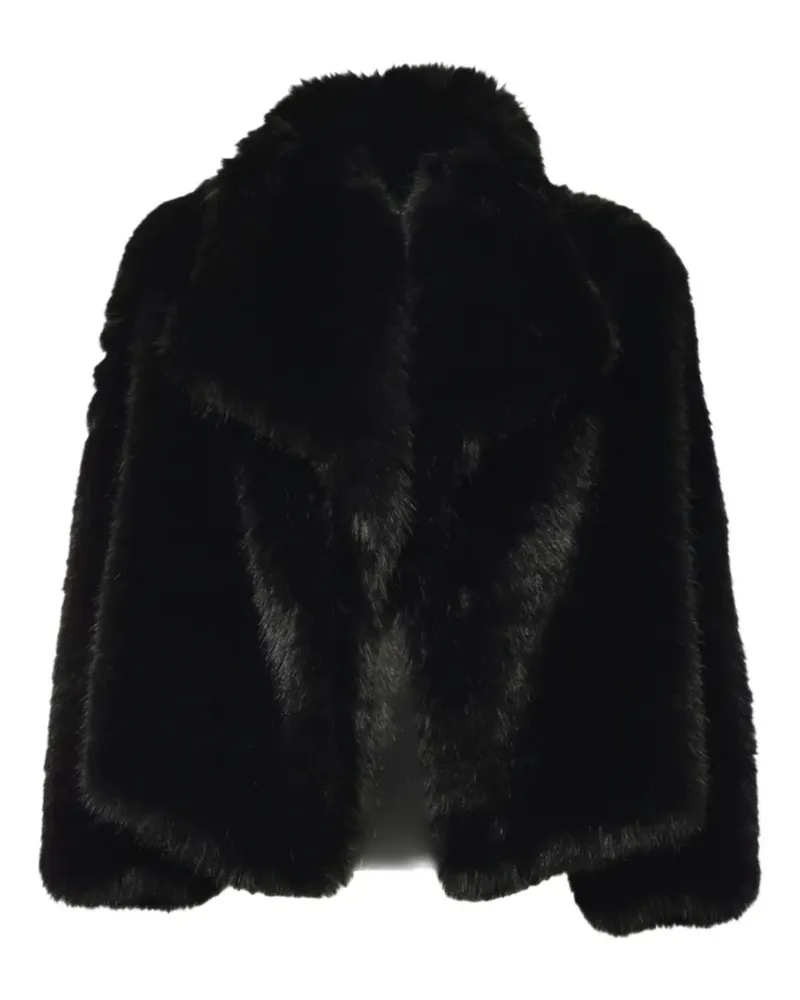 NINEMINUTES shawl collar jacket - Schwarz Schwarz