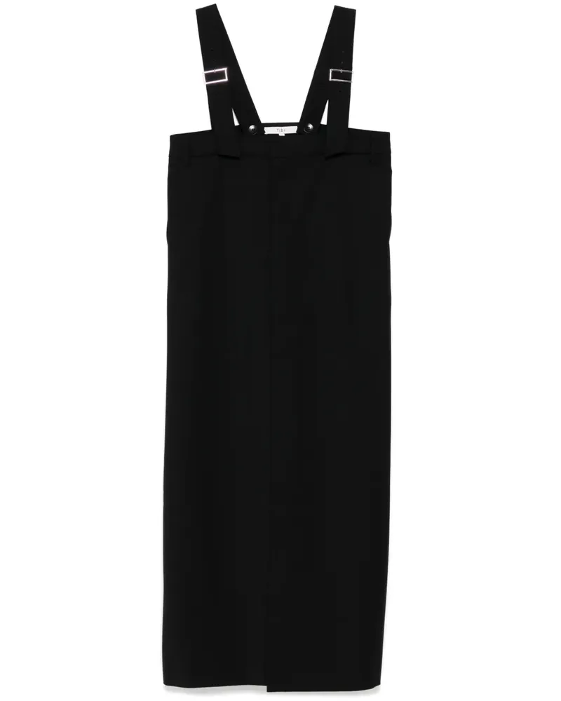 tibi Kleid mit verstellbaren Trägern - Schwarz Schwarz