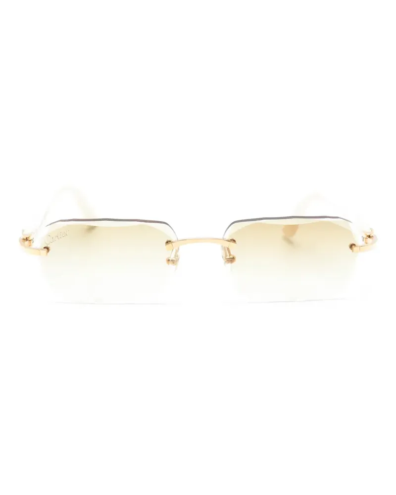Cartier Rahmenlose Sonnenbrille - Gold Gold