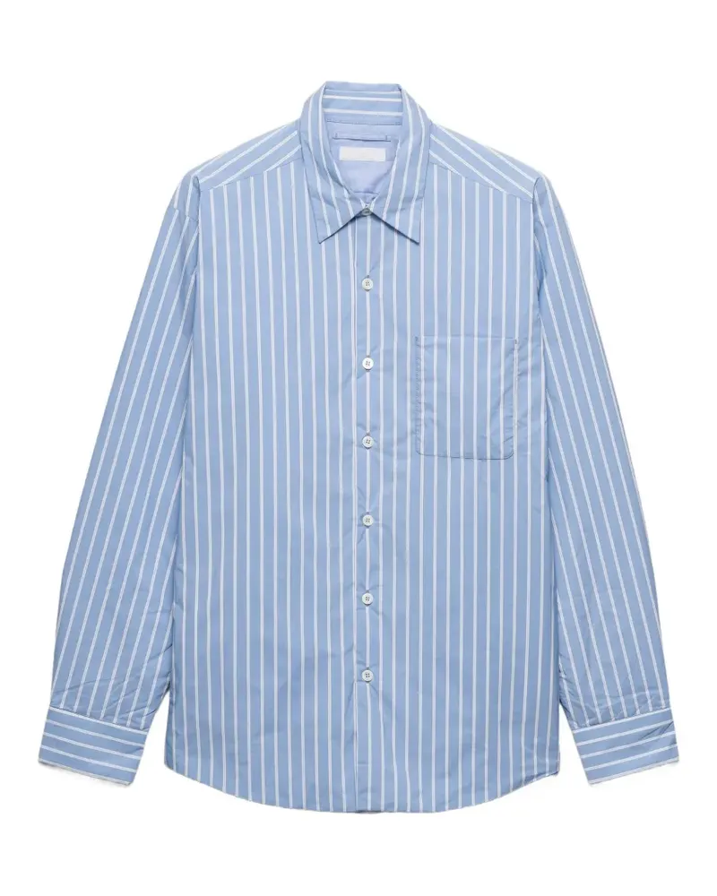 Prada Re-Nylon Hemd - Blau Blau