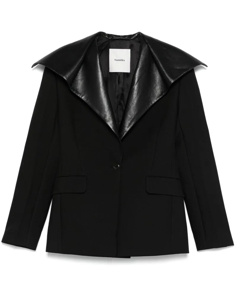 Nanushka Luiza Blazer - Schwarz Schwarz