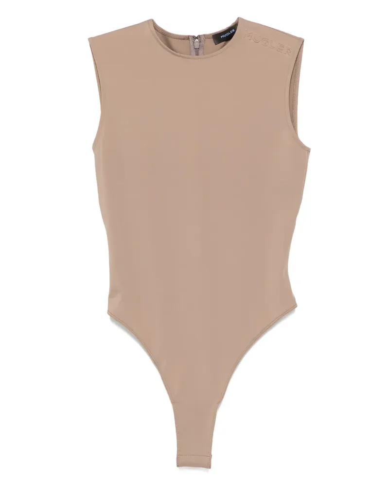 Thierry Mugler Ärmelloser Body - Braun Braun