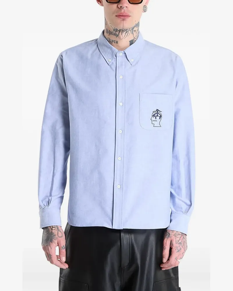 Brain Dead BBC Selvedge shirt - Blau Blau