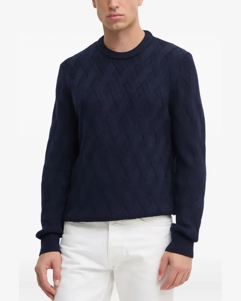 HUGO BOSS H-Elfredo crew-neck sweater - Blau Blau