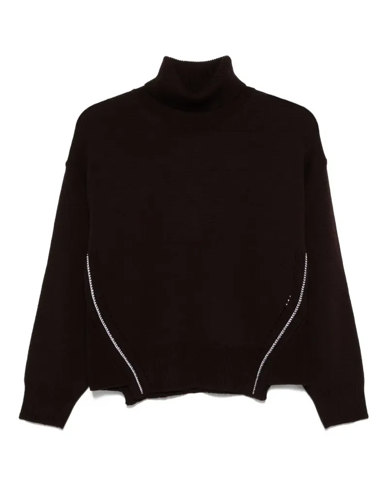 Alpha Studio Pullover mit Rollkragen - Braun Braun