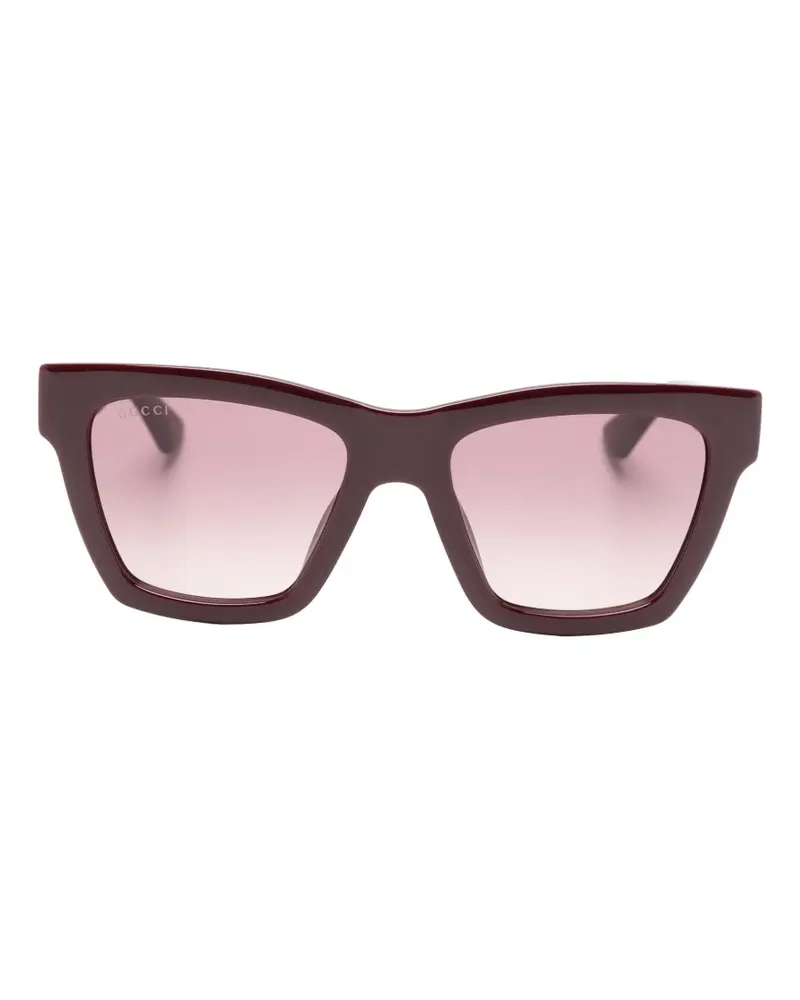 Gucci Interlocking G square-frame sunglasses - Rot Rot