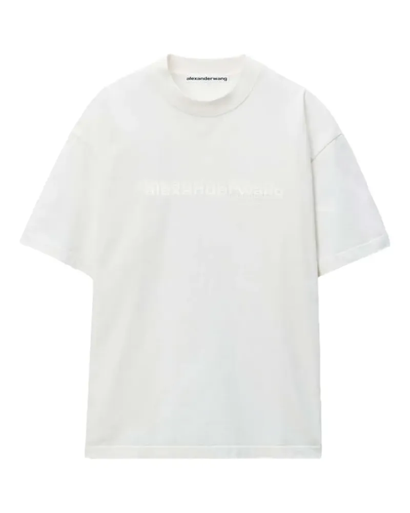Alexander Wang T-Shirt mit Logo-Print - Weiß Weiß