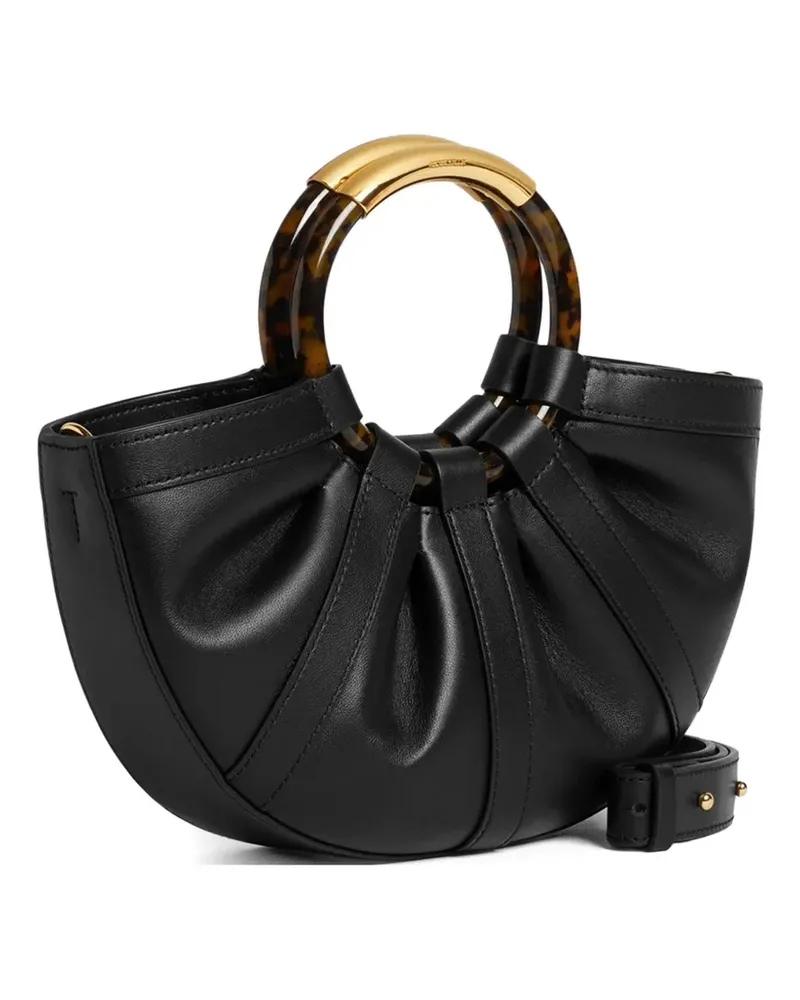 Coccinelle medium Shel round-handle tote bag - Schwarz Schwarz