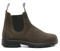Chelsea-Boots aus Wildleder - Grün