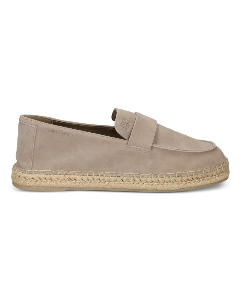 Calvin Klein suede espadrilles - Nude Nude