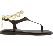 Wild Sandalen mit Kettendetail - Braun