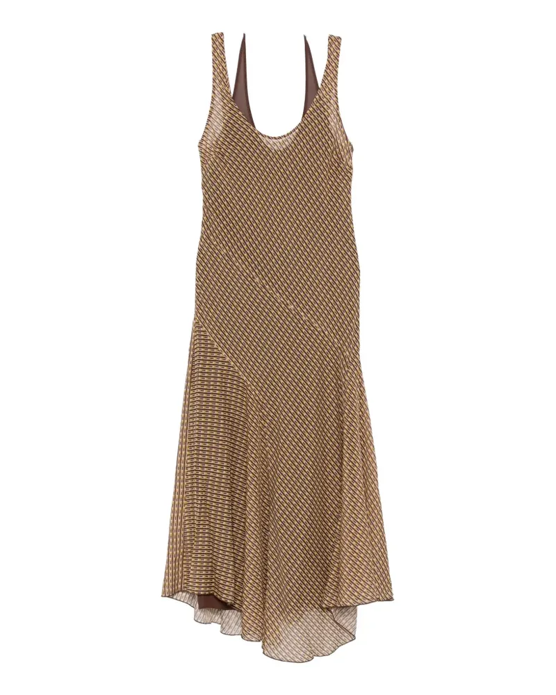SIR Cooper layered midi dress - Nude Nude