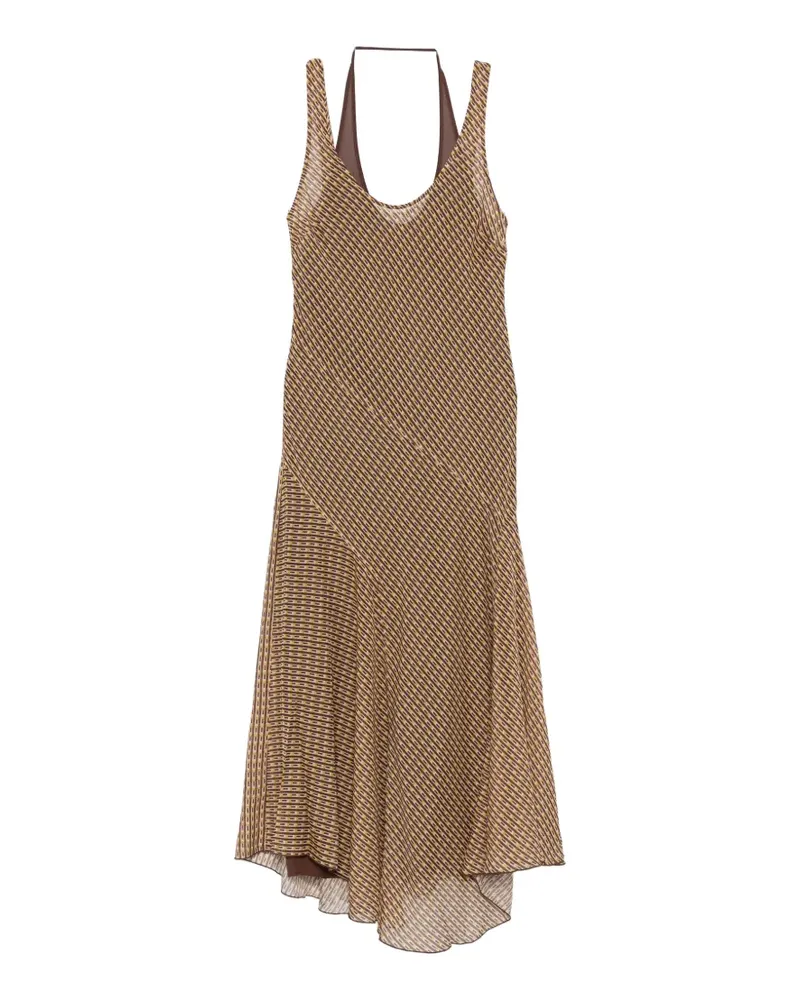 SIR Cooper layered midi dress - Nude Nude