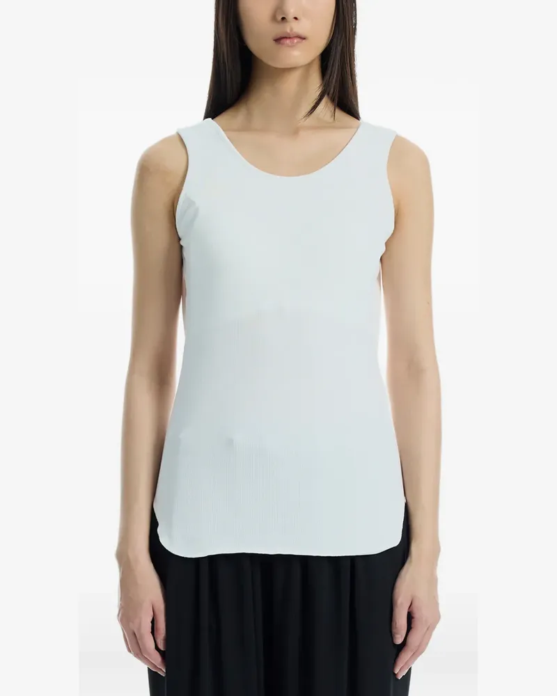 determ; Geripptes Tanktop - Weiß Weiß