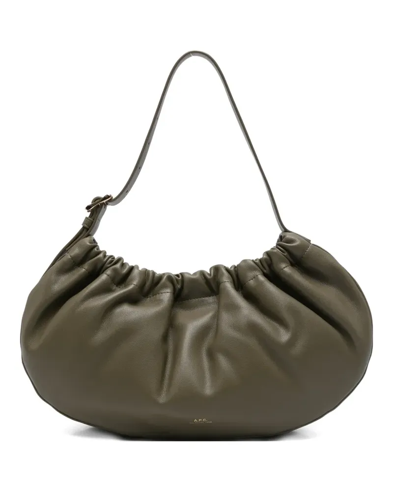 A.P.C. gathered shoulder bag - Grün Grün