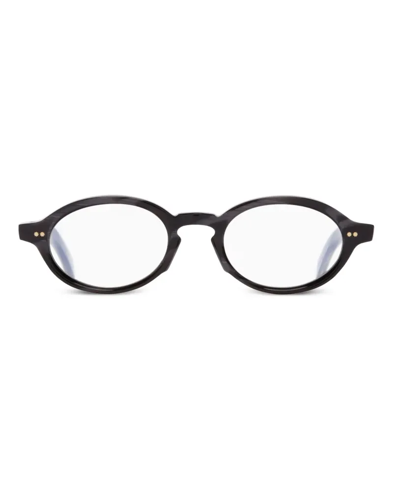 Cutler and Gross Brille mit rundem Gestell - Schwarz Schwarz