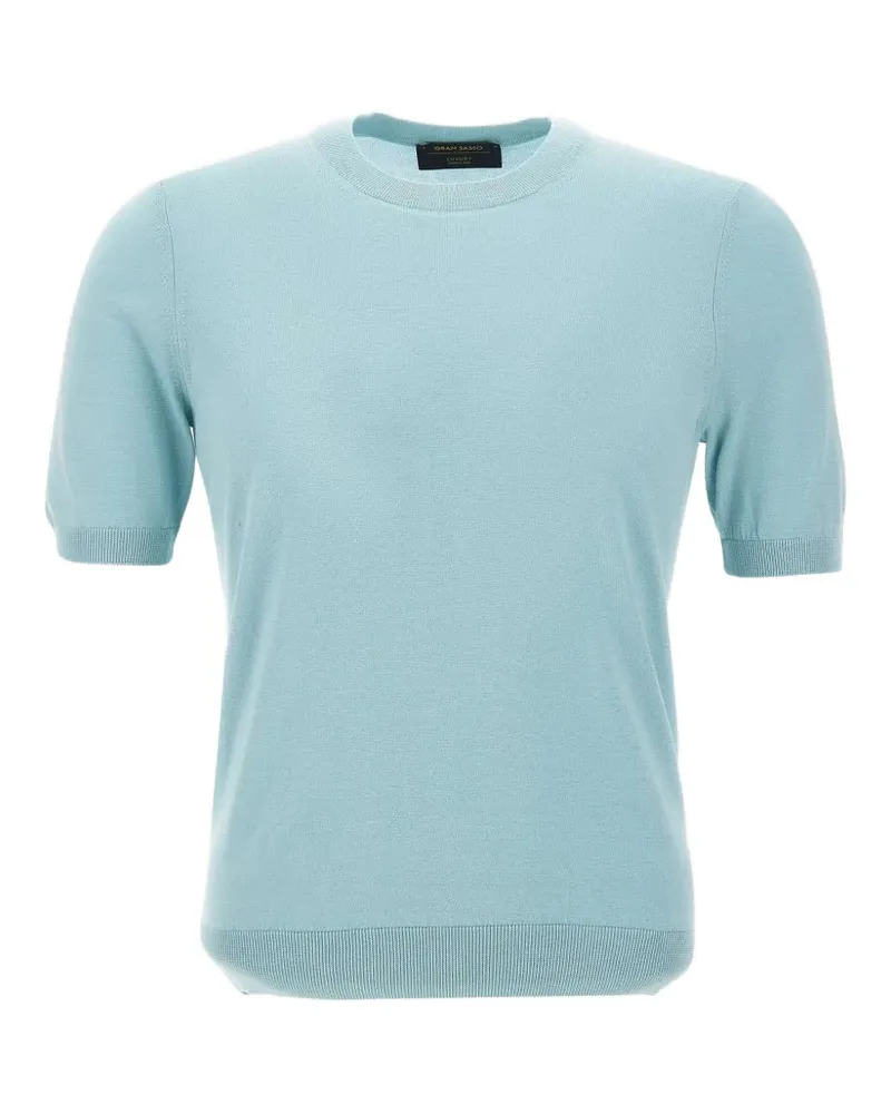 Gran Sasso crew-neck short-sleeve sweater - Blau Blau