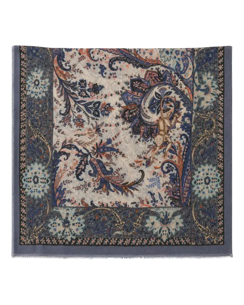 Etro Schal mit Paisleymuster - Nude Nude