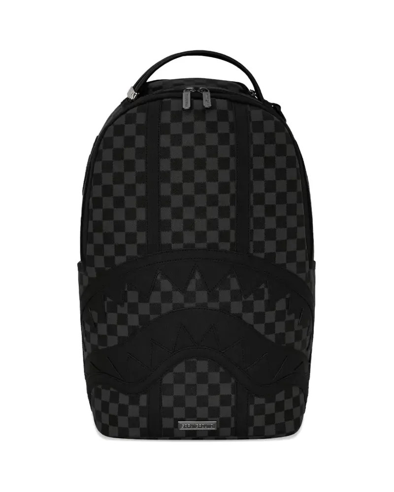 Sprayground Rucksack mit Karomuster - Schwarz Schwarz