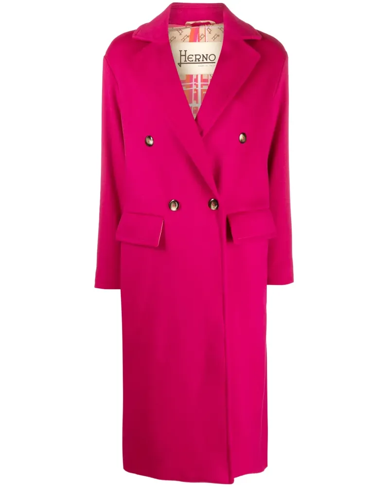 Herno Doppelreihiger Mantel - Rosa Rosa
