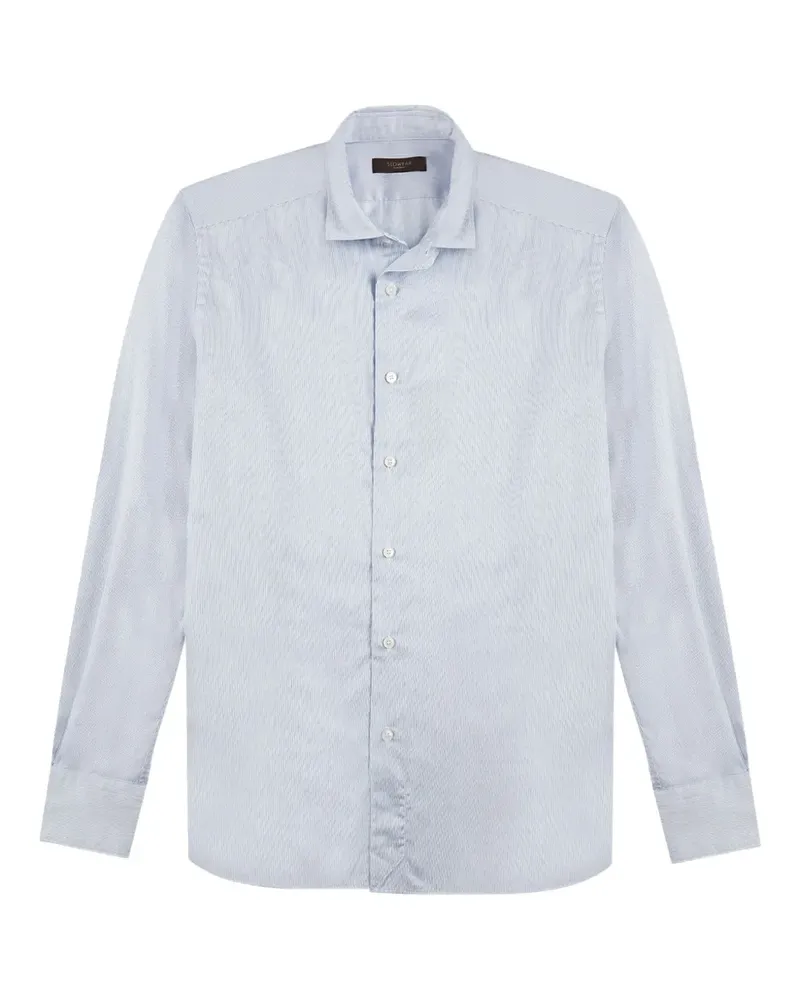 Glanshirt Gestreiftes Hemd - Blau Blau