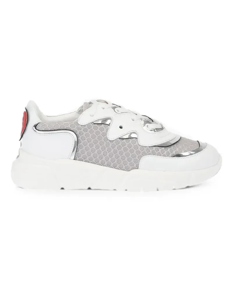 Moschino heart-detail sneakers - Weiß Weiß