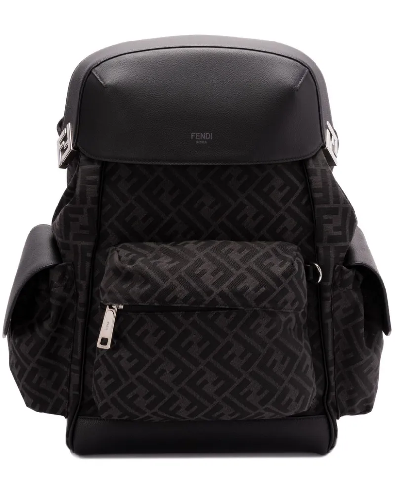 Fendi Drive Rucksack - Schwarz Schwarz
