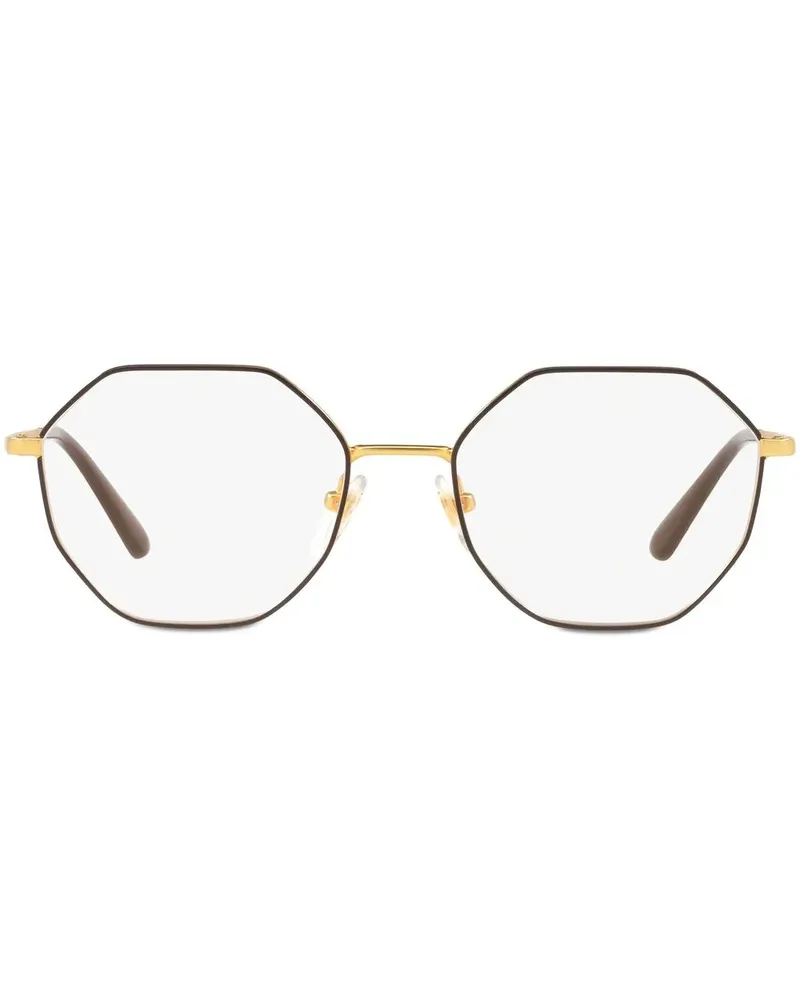 Vogue Brille mit rundem Gestell - Braun Braun