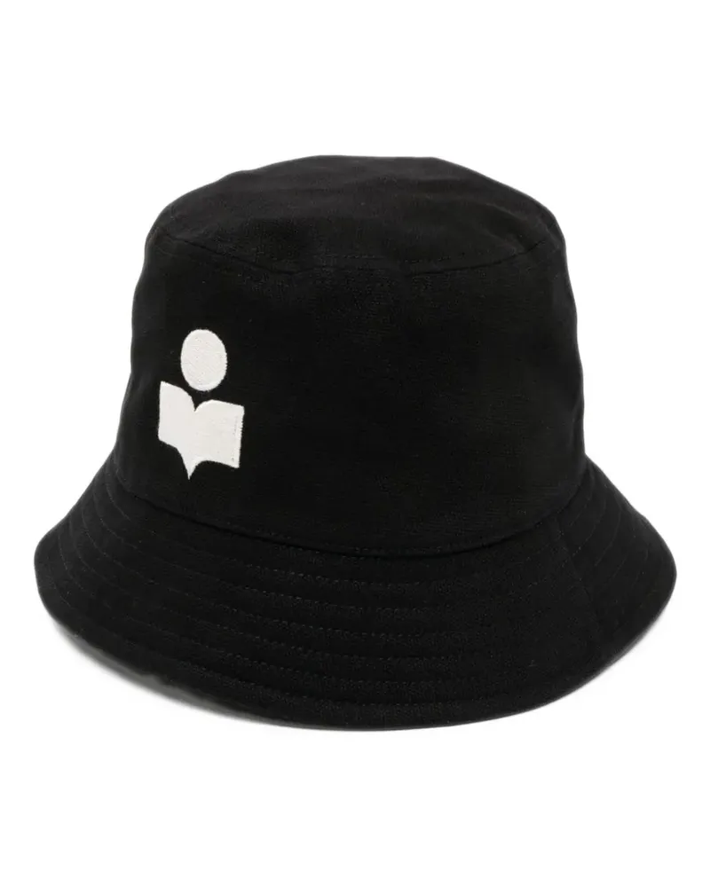Isabel Marant Haley Fischerhut mit Logo-Stickerei - Schwarz Schwarz