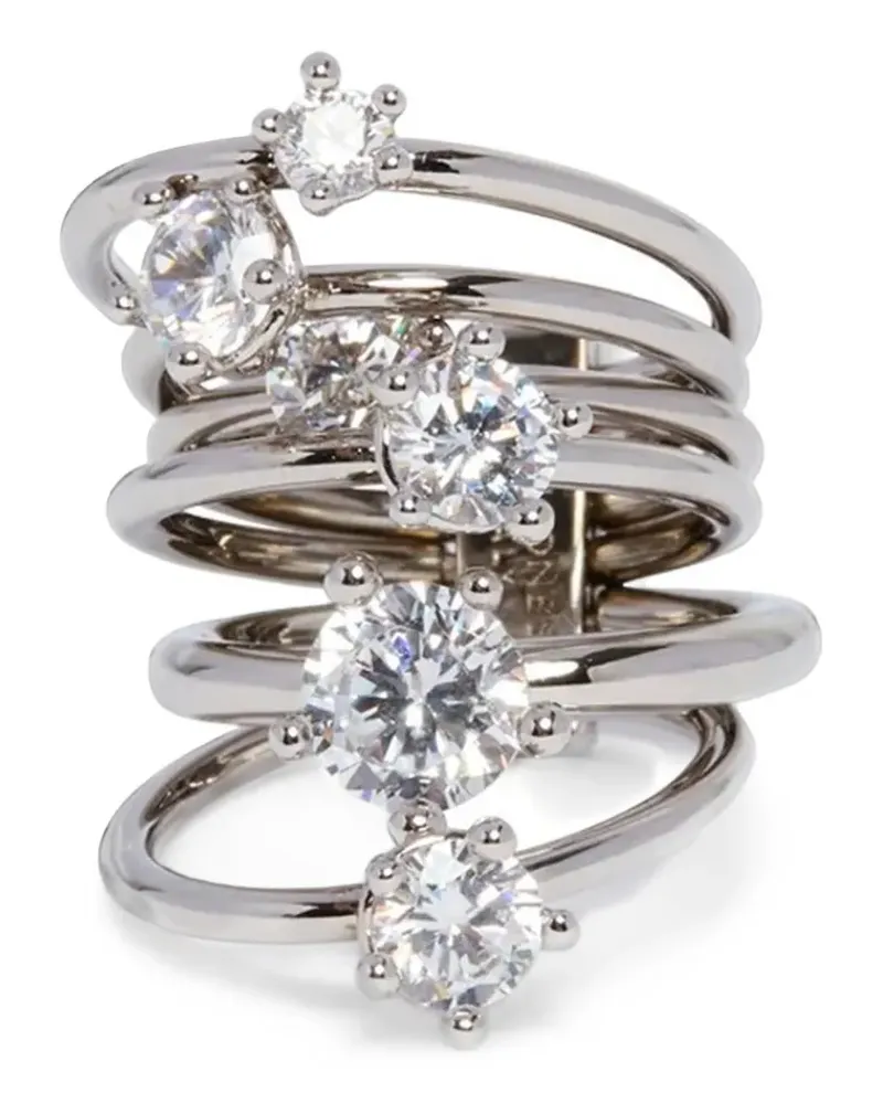 PANCONESI Diamanti Orbit Ring - Silber Silber