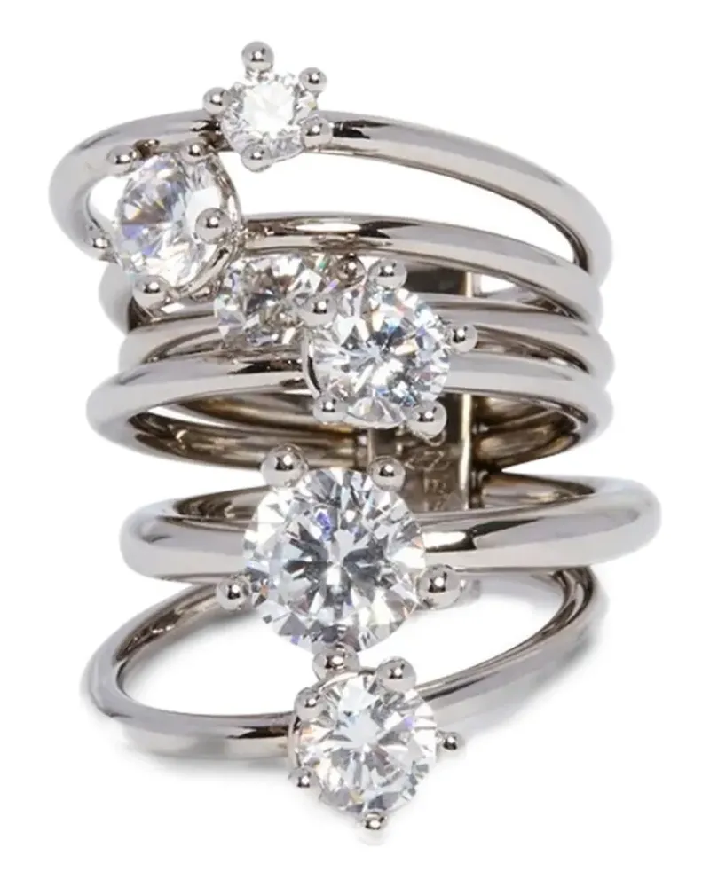 PANCONESI Diamanti Orbit Ring - Silber Silber