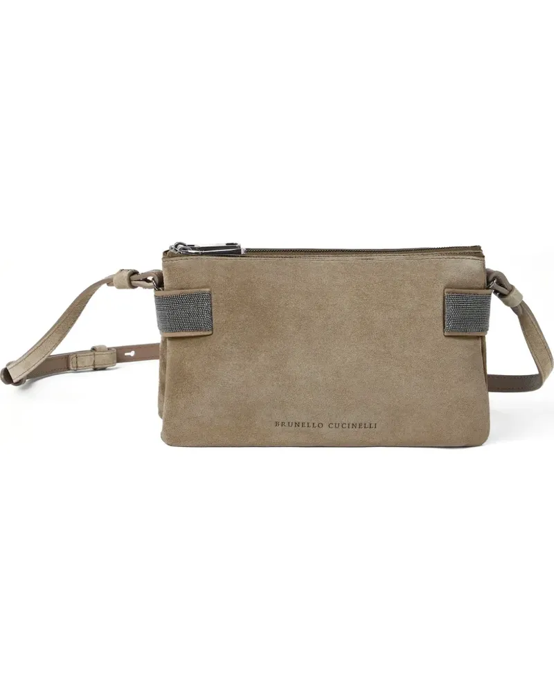 Brunello Cucinelli Mini Essence Umhängetasche - Nude Nude