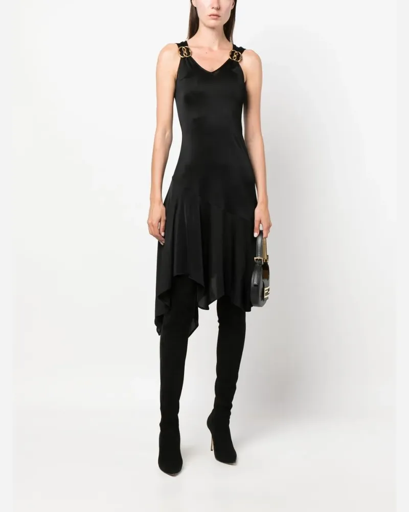 Bally Asymmetrisches Midikleid - Schwarz Schwarz