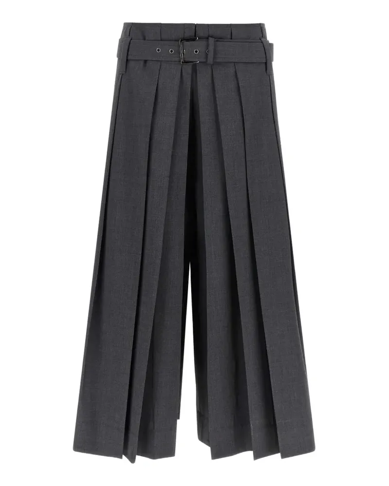Brunello Cucinelli pleated belted shorts - Grau Grau