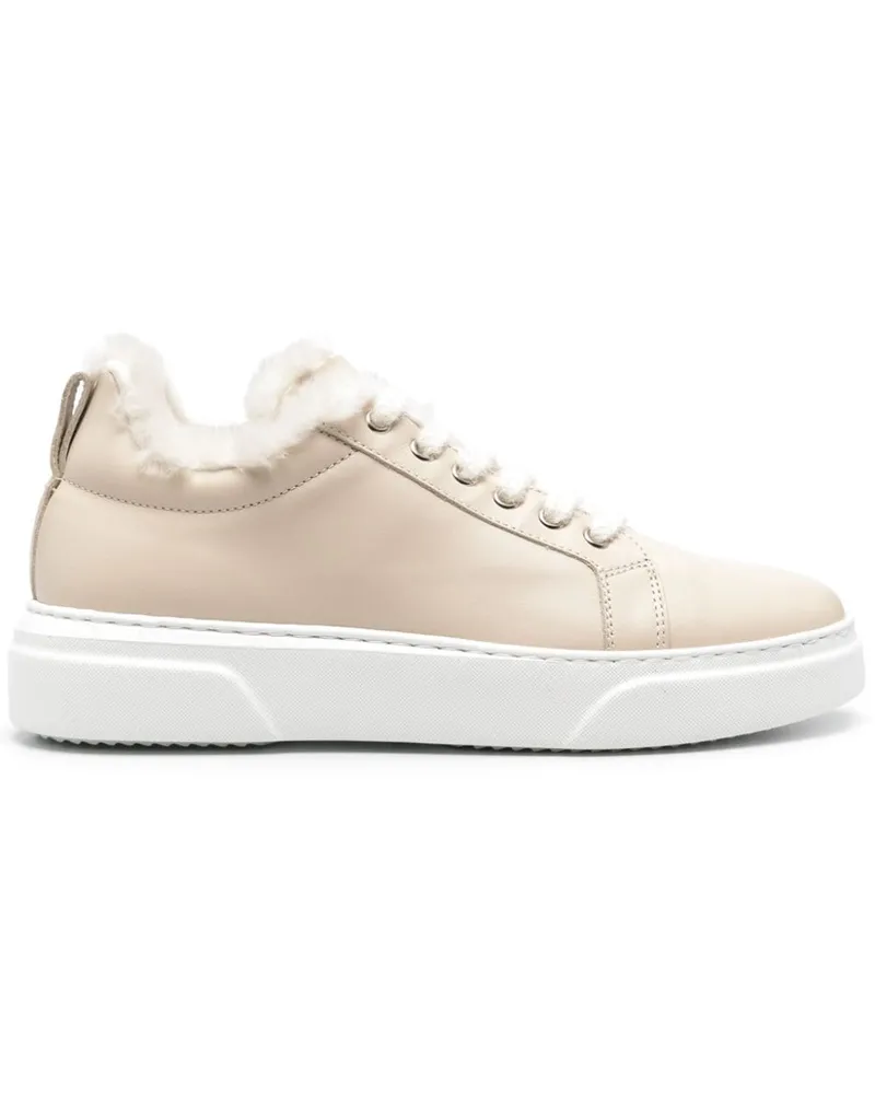 Eleventy Sneakers aus Leder - Nude Nude